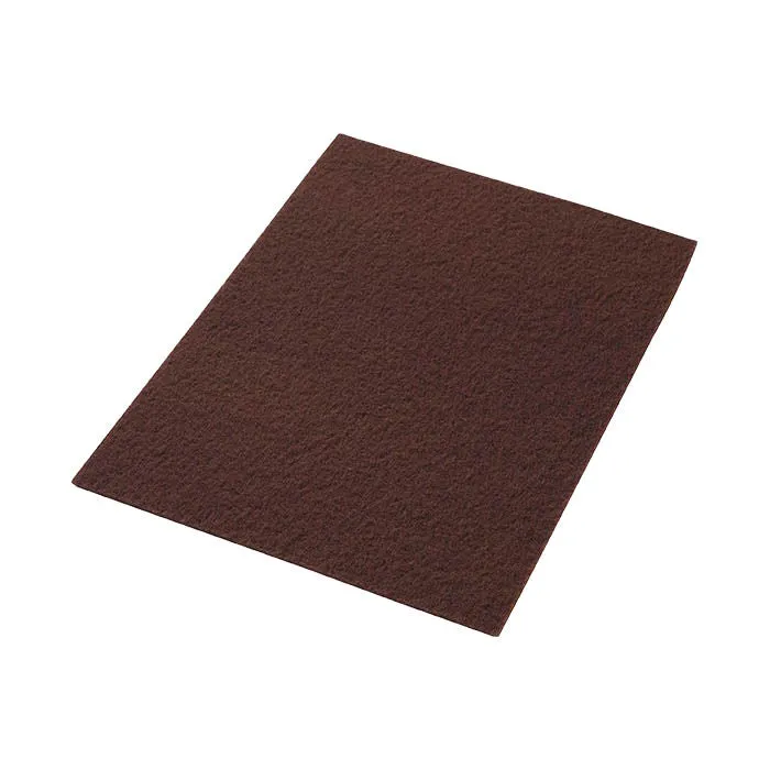 14" x 28" Eco-Prep Maroon Dry Floor Stripping Pads - Case of 10