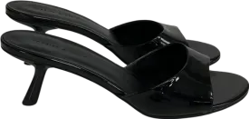Charles & Keith Patent Slant Heel Mules - Black Patent UK 5 EU 38 👠