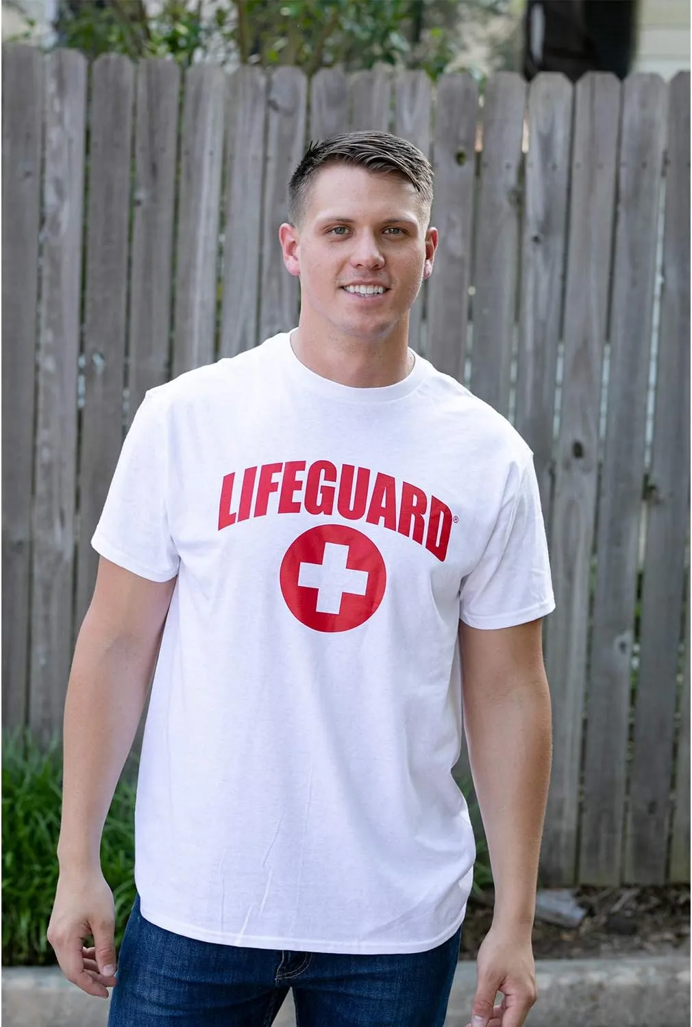 LIFEGUARD Officially Licensed Short Sleeve Crew Neck T-Shirt for Men Women Unisex Tee