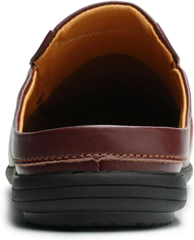 Men??s Slip-On Loafers Handmade Leather Slippers Breathable Comfortable Soft Hand Stitched no-heel Casual Shoes For Men