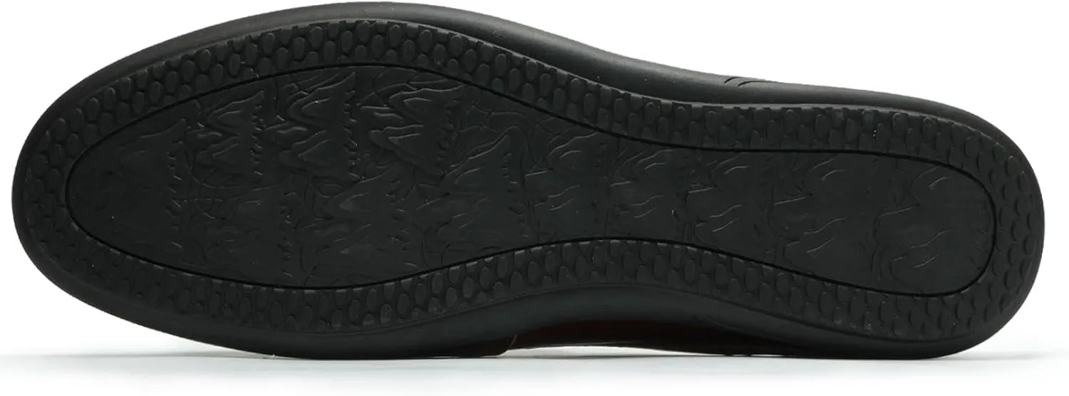 Men??s Slip-On Loafers Handmade Leather Slippers Breathable Comfortable Soft Hand Stitched no-heel Casual Shoes For Men