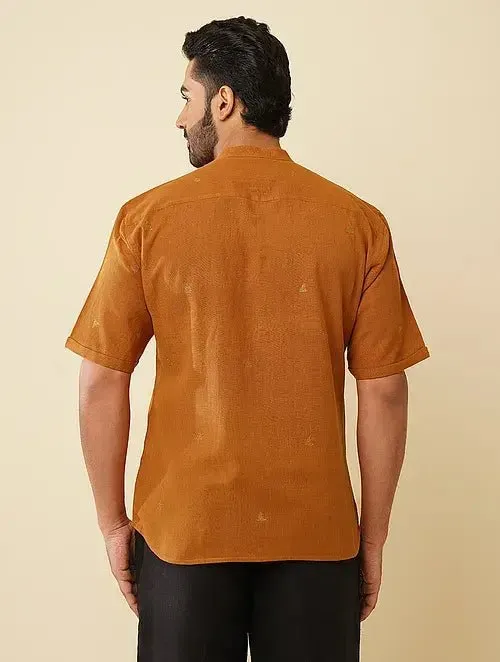 Mustard Khadi Cotton Shirt