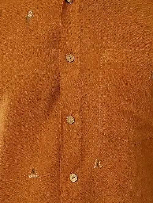 Mustard Khadi Cotton Shirt