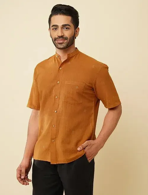 Mustard Khadi Cotton Shirt
