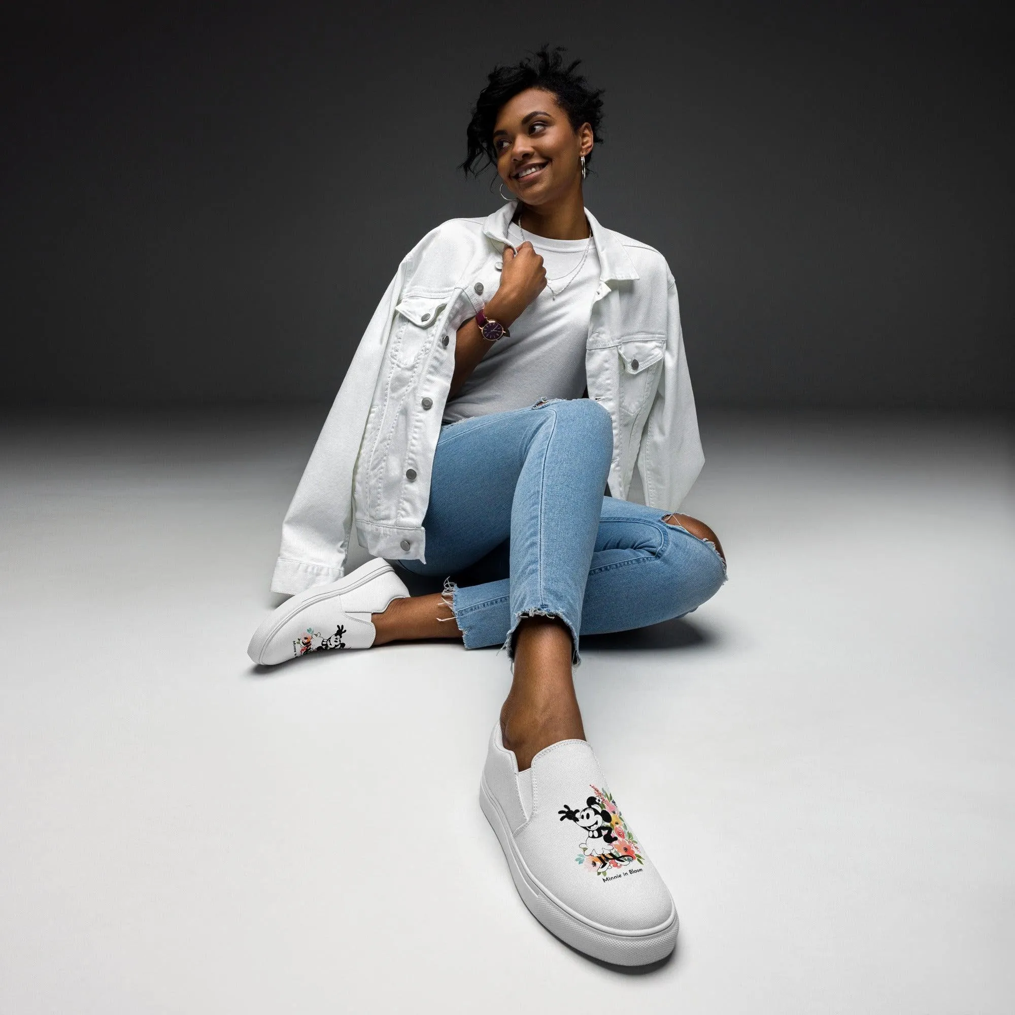 Steamboat Willie - Bloom - Women’s Slip-on Canvas Shoes