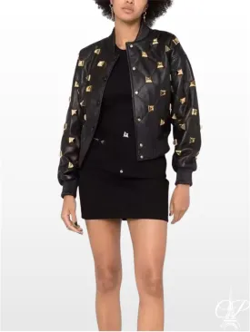 Timeless Style PU Leather Jacket - Rivet Stand Collar