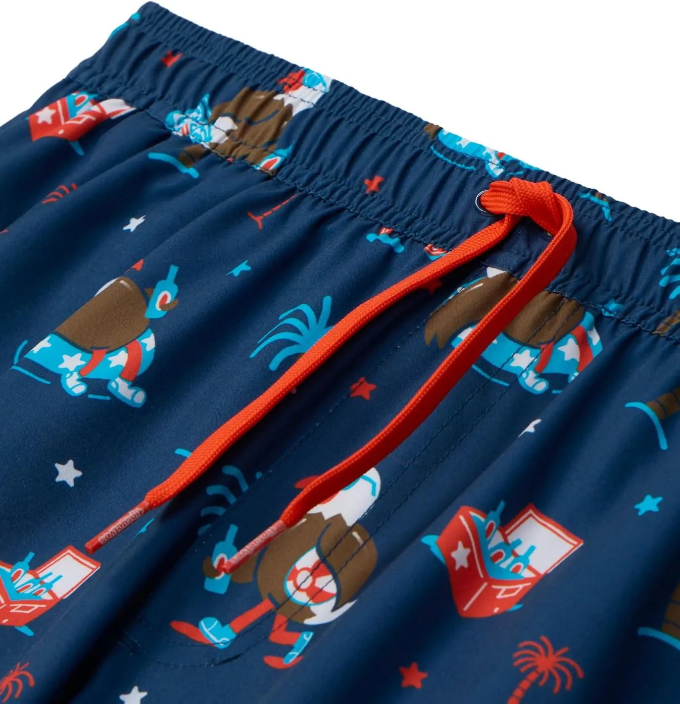 Tipsy Elves Men's USA Swimming Trunks 7'' Inseam 4 Way Stretch Fabric w/Mesh Liner Swim Trunks for Men Bathing Suit