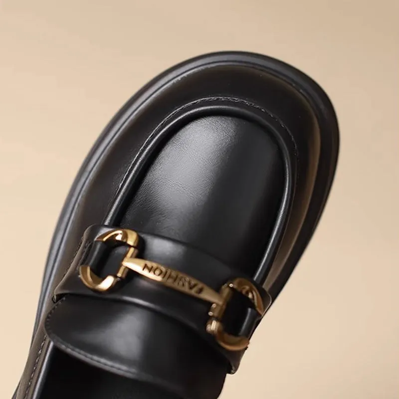 Women Retro Casual Minimalist Soft Thick Soled Loafers