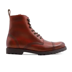 Yere - Men's Reddish Brown Calf Leather Boot Yere - Men's Reddish Brown Calf Leather Boot